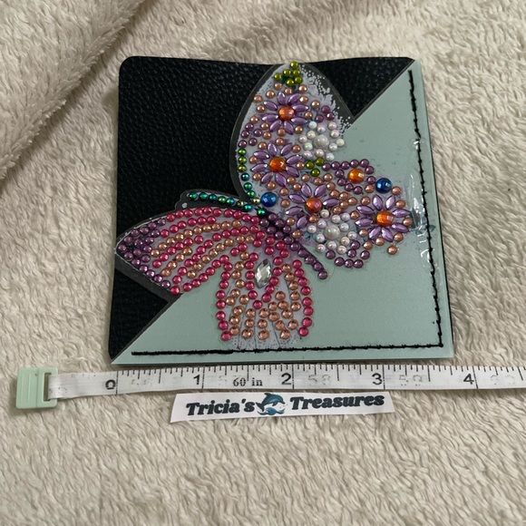Butterfly Handcrafted Rhinestone Embellished Bookmark - Picture 3 of 4